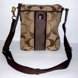 Vintage Coach Legacy Signature Crossbody Bag Purse